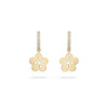 Blossom Mini Yellow Gold Diamond Drop Earrings