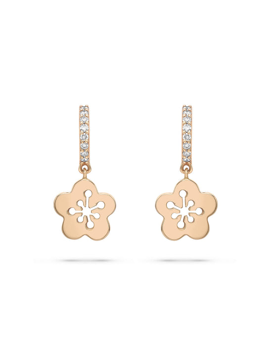 Blossom Mini Diamond Drop Earrings