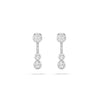 Waterfall Diamond Platinum Small Drop Earrings