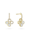 Be Boodles Yellow Gold Diamond Drop Earrings