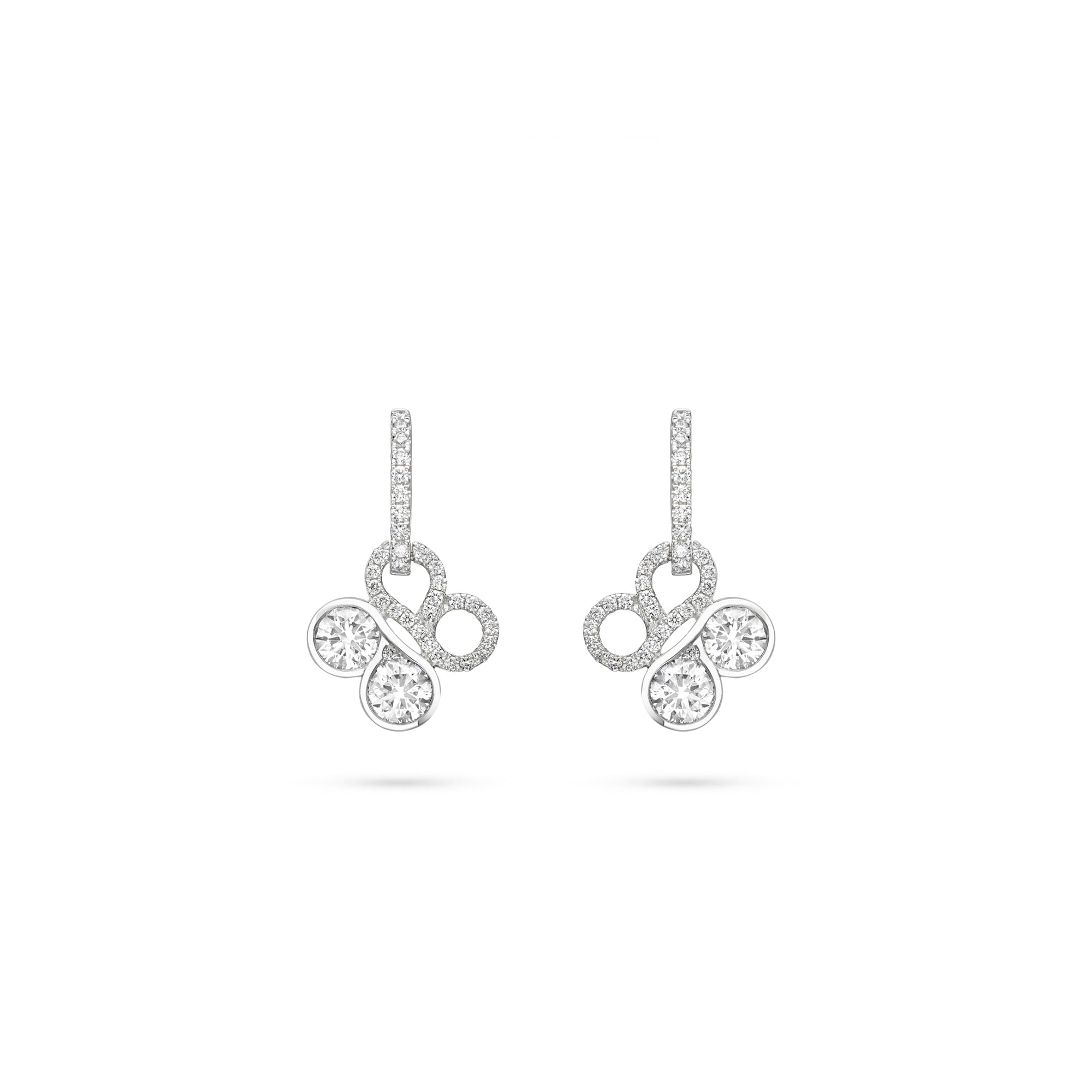 Be Boodles White Gold Diamond Earrings