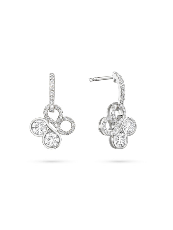 Be Boodles White Gold Diamond Earrings