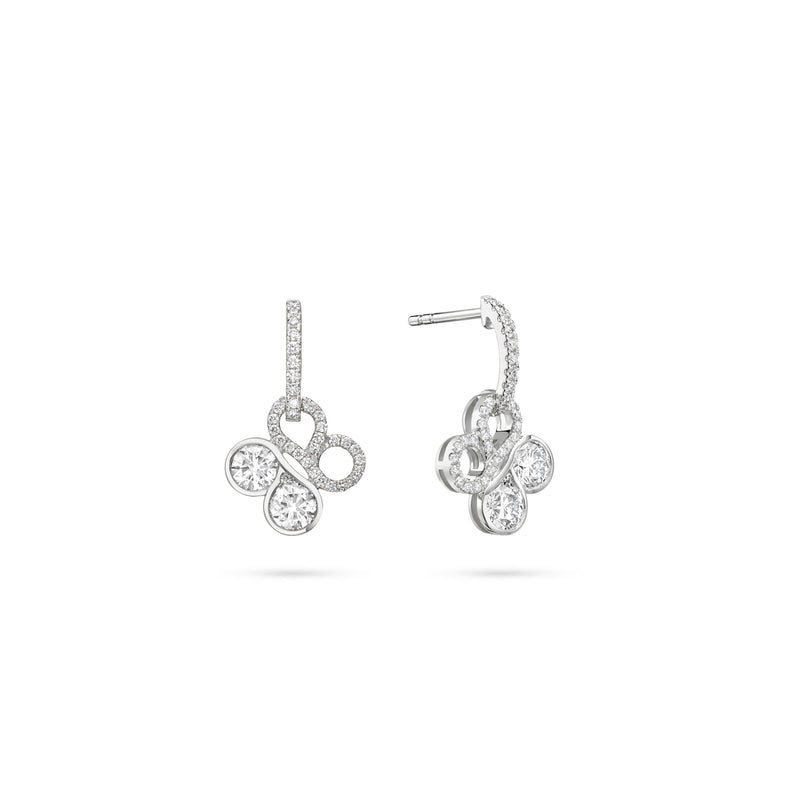 Be Boodles White Gold Diamond Earrings