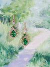 A Family Journey London Royal Parks Tsavorite Rose Gold Earrings