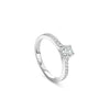 Harmony Round Brilliant Platinum Diamond Ring 1 Carat GVS2
