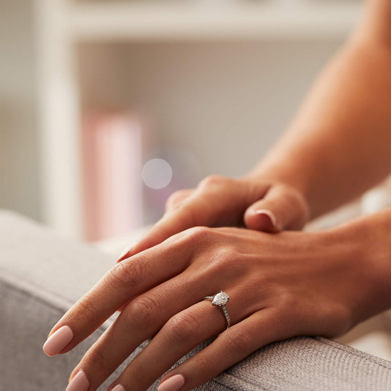 Harmony Pear Cut Diamond Engagement Ring