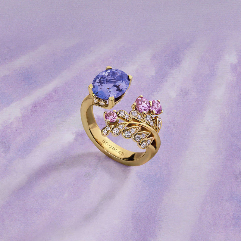 A Family Journey Provence Tanzanite Yellow Gold Ring