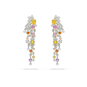 Secret Garden Verdure Sapphire and Diamond Earrings