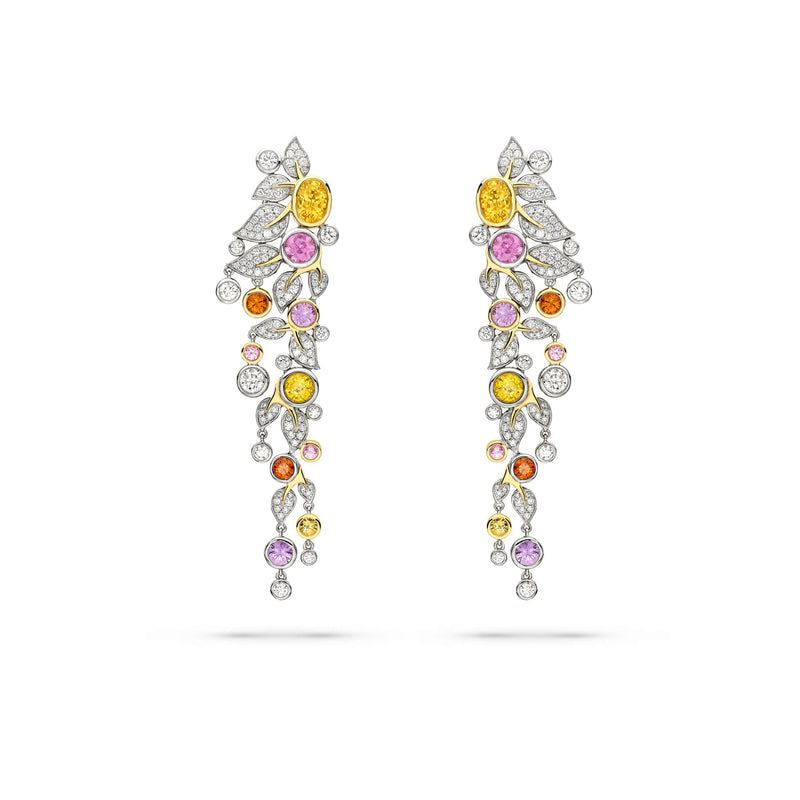Secret Garden Verdure Sapphire and Diamond Earrings