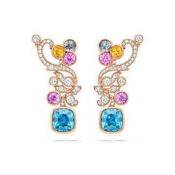 The Palace Collection Royal Damask Rose Gold Earrings