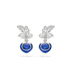 The Palace Collection Royal Porcelain Sapphire Earrings