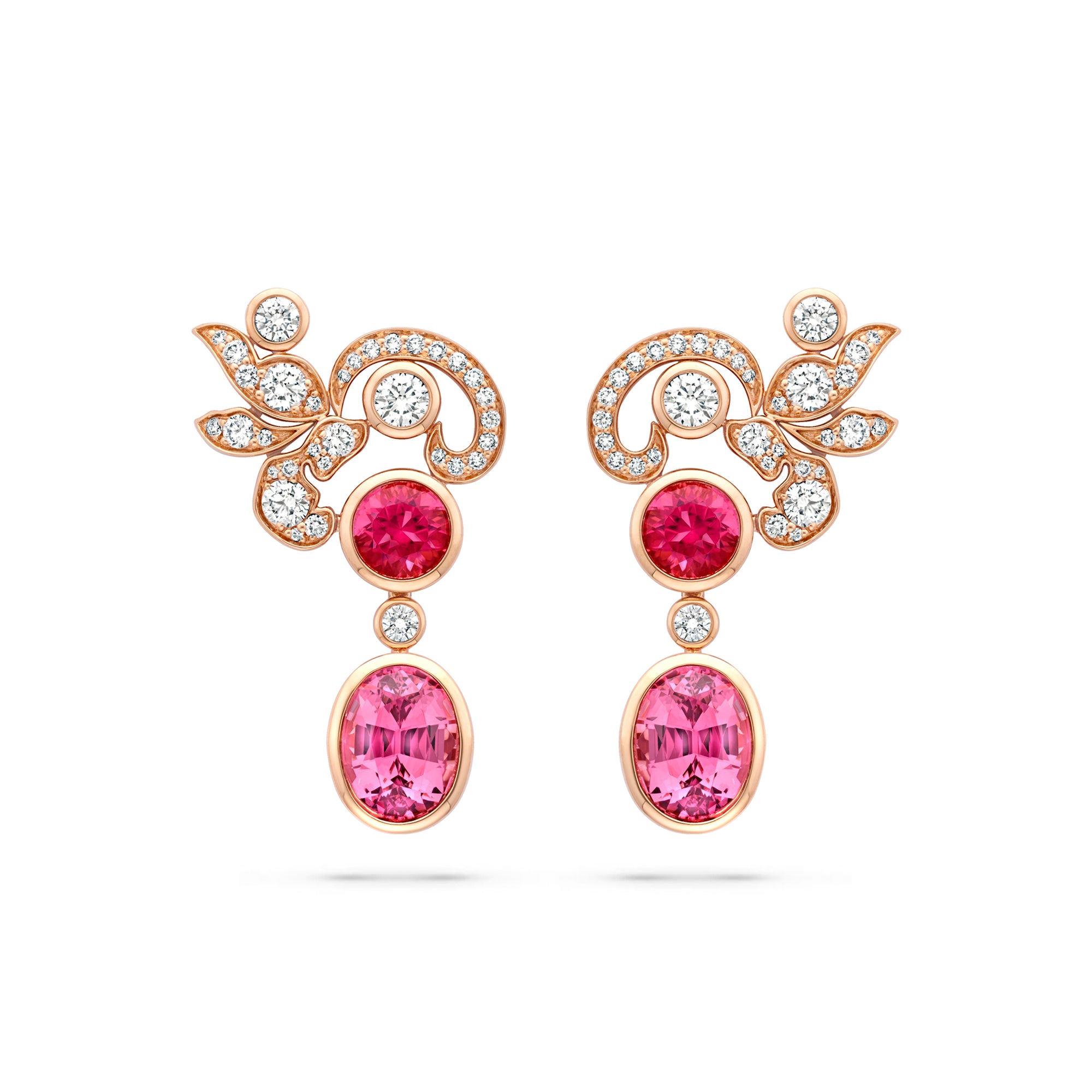The Palace Collection Royal Damask Garnet Earrings