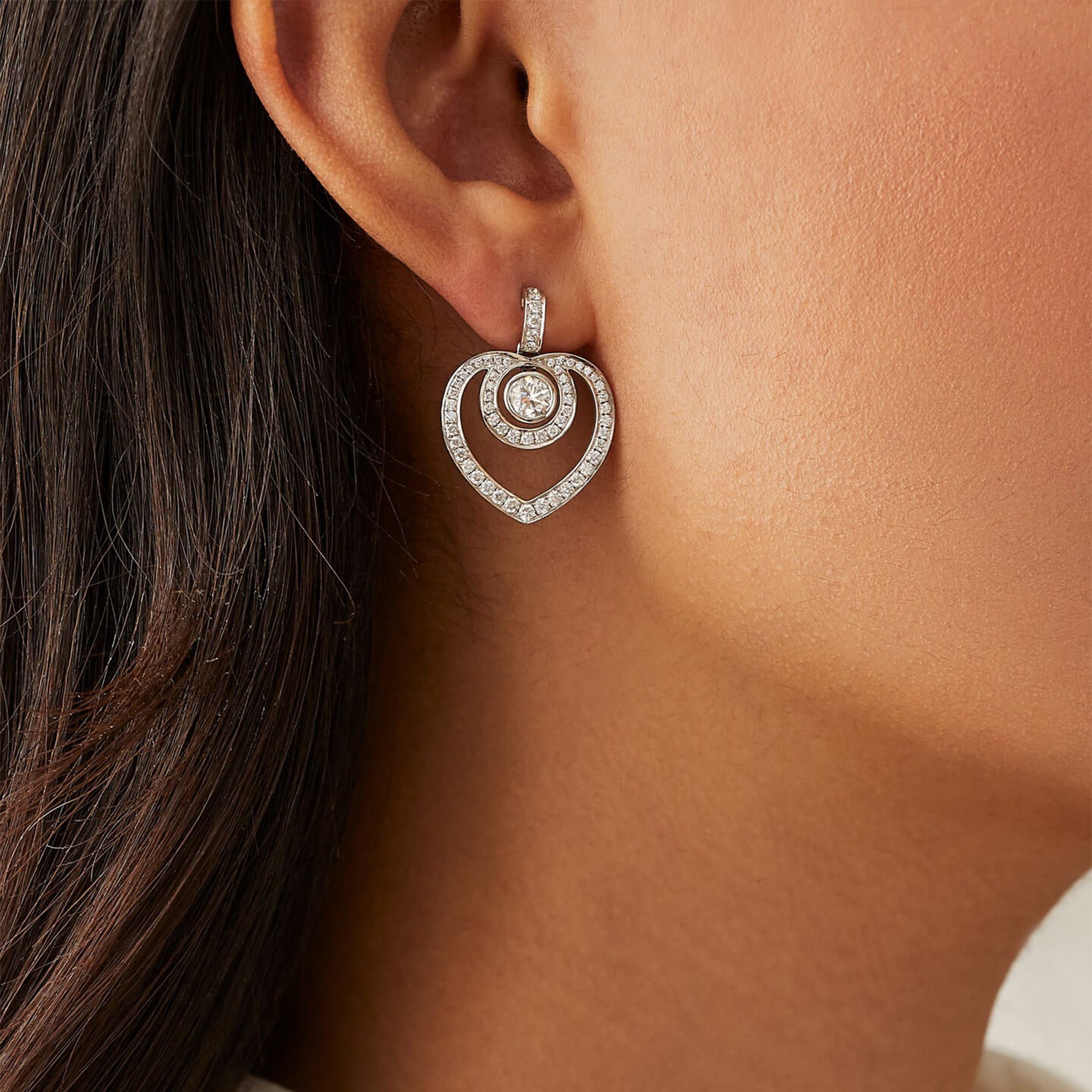 Sophie Platinum Diamond Earrings