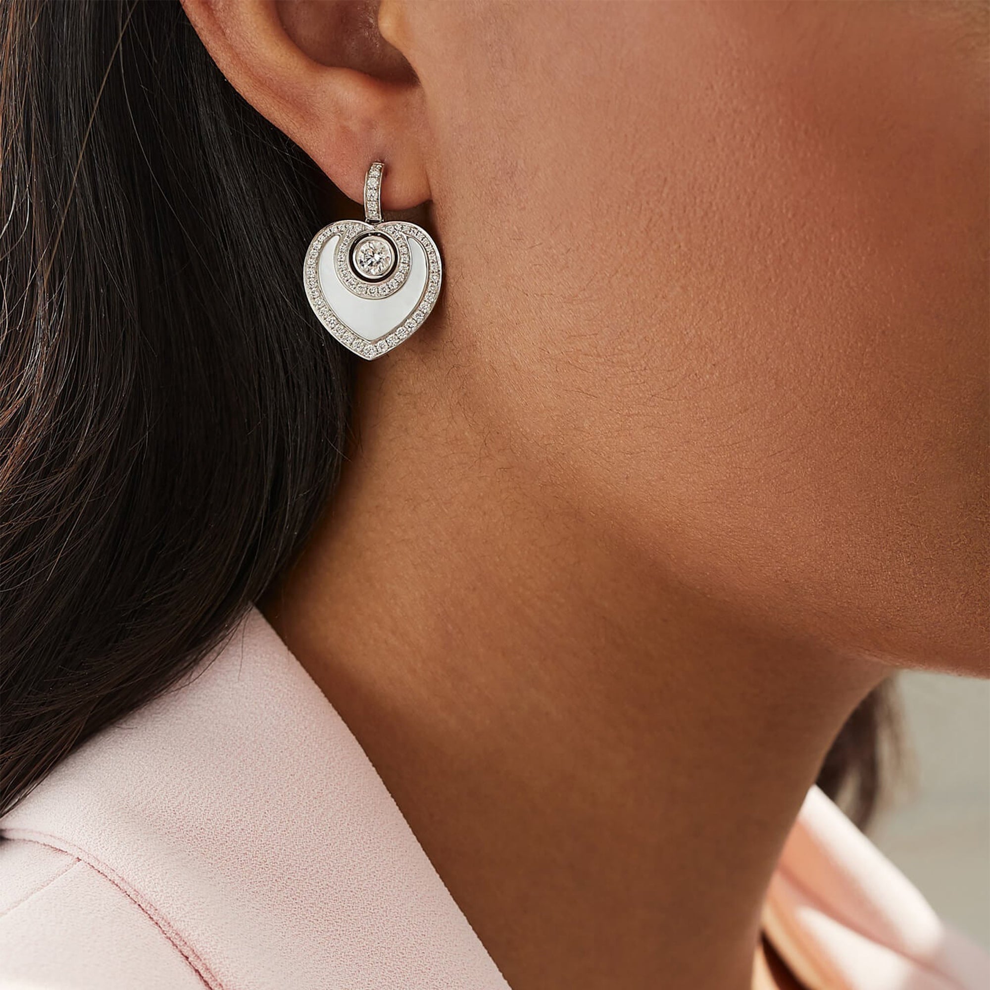 Sophie Mother of Pearl and Diamond Earrings