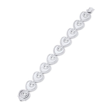 Sophie Platinum Mother Of Pearl Platinum Bracelet