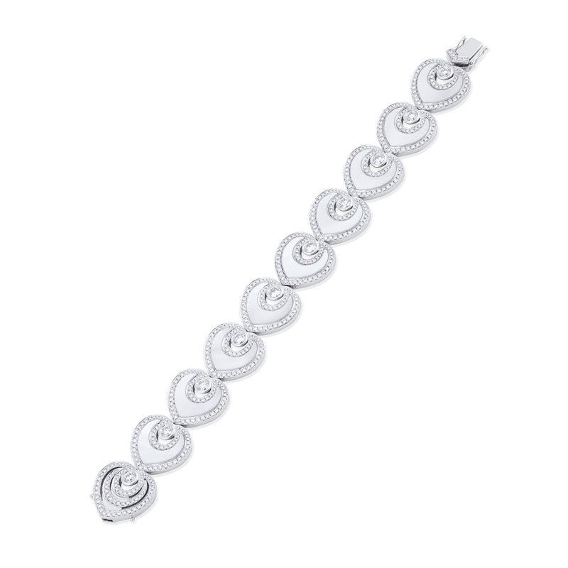 Sophie Platinum Mother Of Pearl Platinum Bracelet