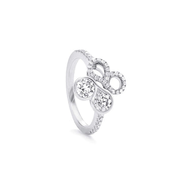 Be Boodles Motif White Gold Diamond Ring