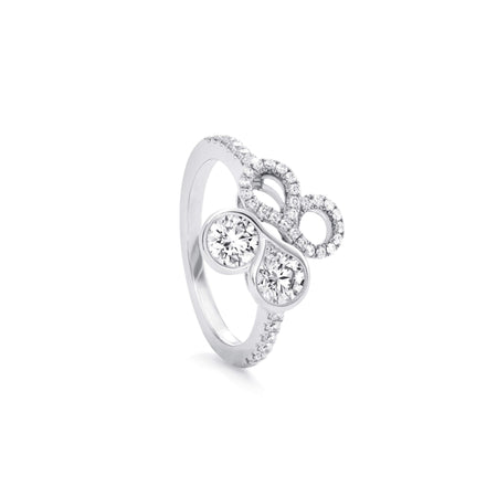 Be Boodles Motif White Gold Diamond Ring