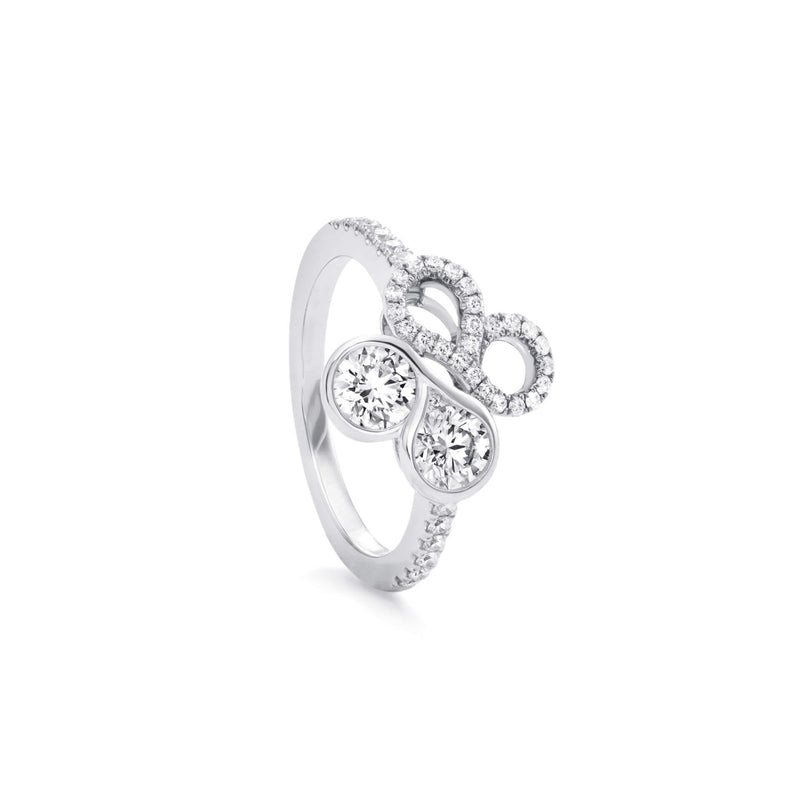 Be Boodles Motif White Gold Diamond Ring