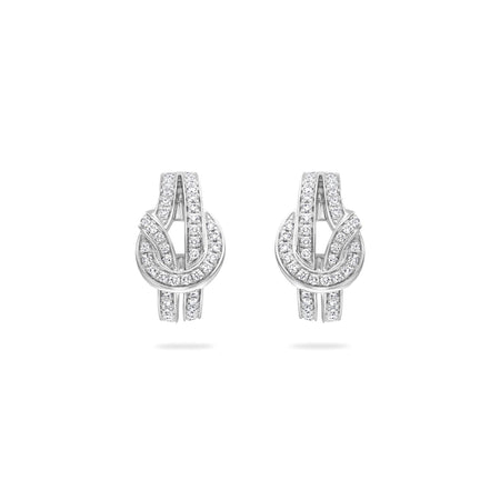 The Knot White Gold Diamond Earrings