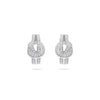 The Knot White Gold Diamond Earrings
