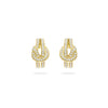 The Knot Yellow Gold Diamond Earrings