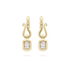 Florentine Ashoka Yellow Gold Diamond Earrings