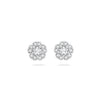 Secret Garden Walled Garden Diamond Stud Platinum Earrings