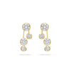 Raindance Large Detachable Double Drop Yellow Gold Earrings