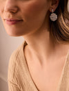 The National Gallery Play of Light Platinum Earrings