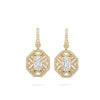 Fifth Avenue Ashoka Diamond Yellow Gold Earrings