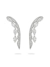 The Tide Marquise Diamond Platinum Earrings