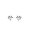 Florentine Heart Diamond Earrings