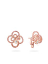 Be Boodles Pink and White Diamond Rose Gold Earrings