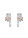 The National Gallery Play of Light Pink Diamond Platinum Earrings