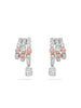 The National Gallery Play of Light Pink Diamond Platinum Earrings