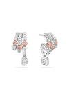 The National Gallery Play of Light Pink Diamond Platinum Earrings