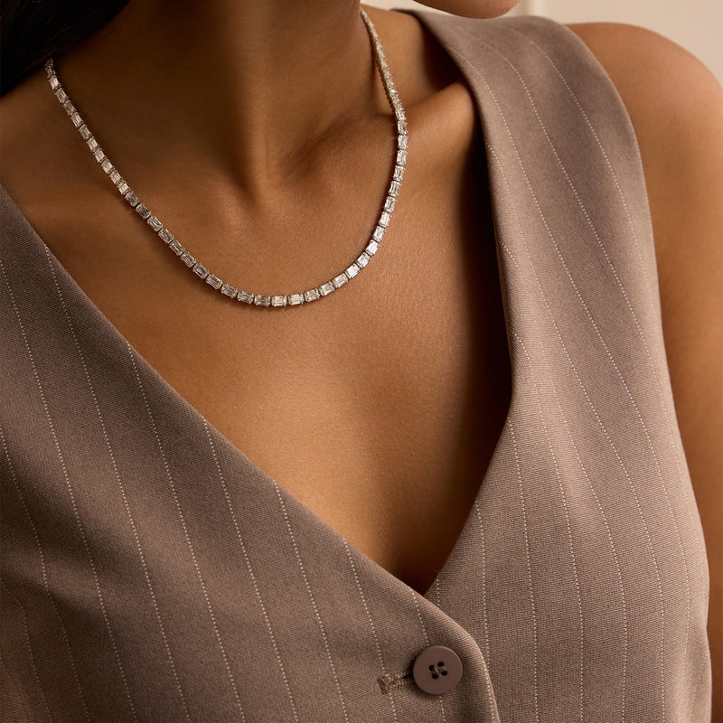 Classic Ashoka Diamond White Gold Necklace | Boodles