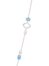 Woodland Aquamarine Moonstone White Gold Necklace