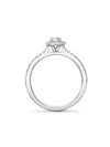 Vintage Round Platinum Diamond Engagement Ring 0.25 Carat