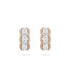 Ashoka Vintage Rose Gold Diamond Hoop Earrings