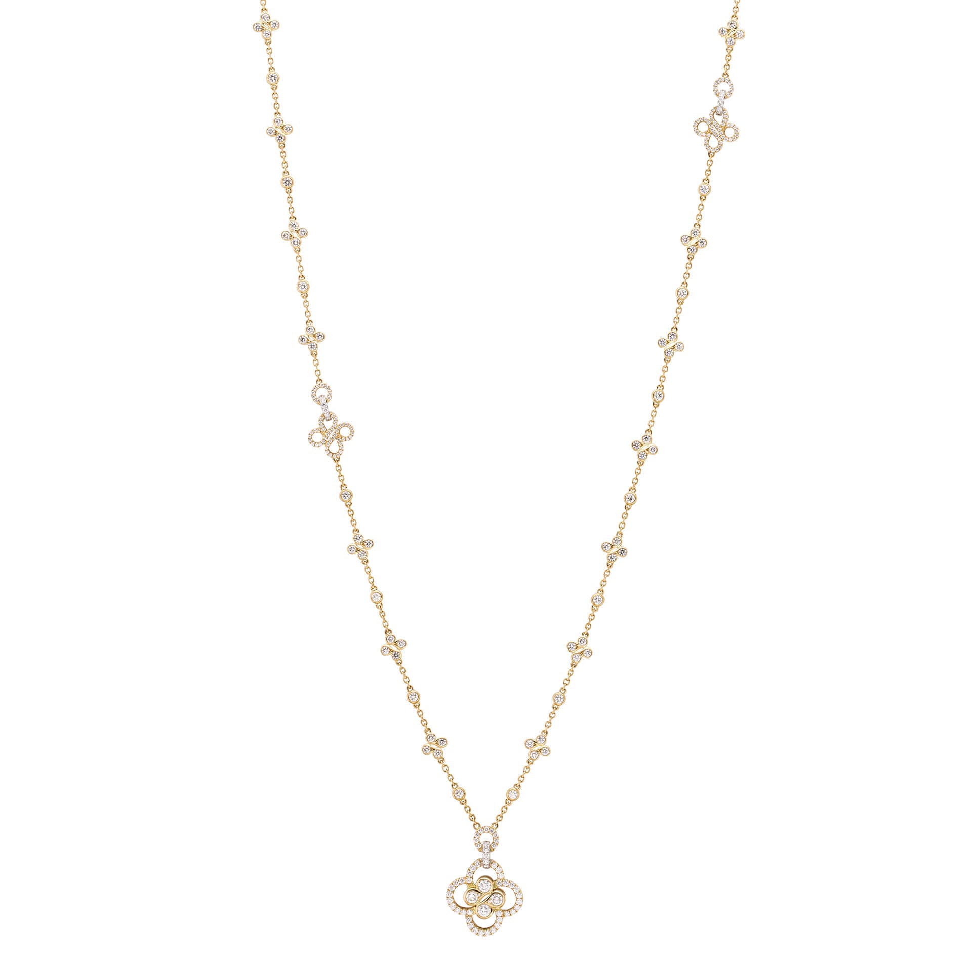 Be Boodles Long Yellow Gold Necklace