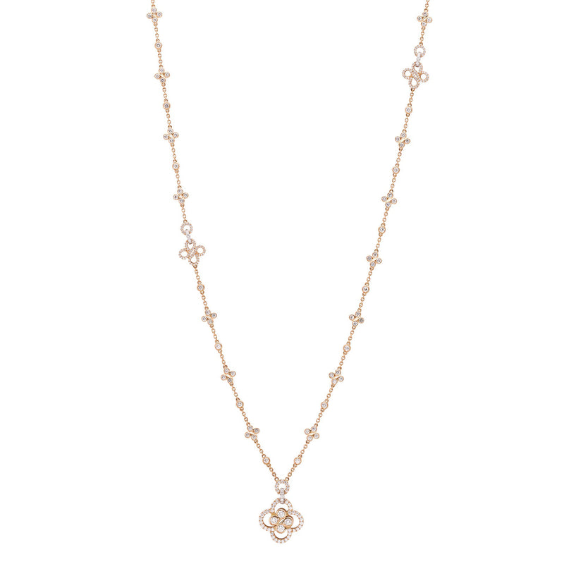 Be Boodles Long Rose Gold Necklace