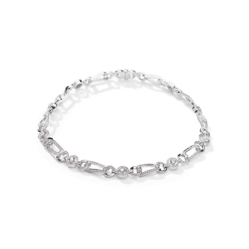 The Knot Open Link White Gold Diamond Collar