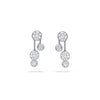 Raindance Detachable Double Drop Platinum Earrings