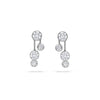 Raindance Large Detachable Double Drop Platinum Earrings