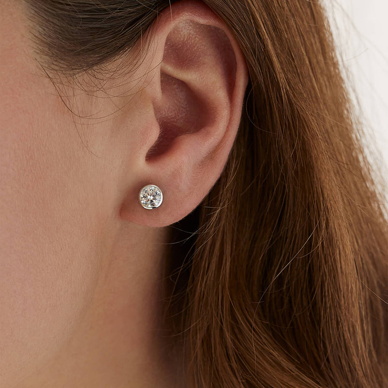 Raindance Large Detachable Double Drop Platinum Earrings