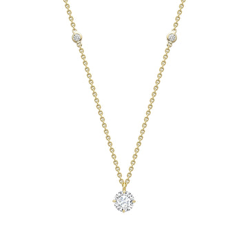 Classic Yellow Gold Diamond Pendant