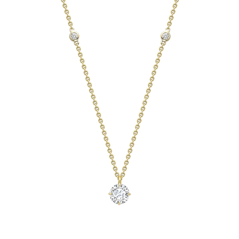 Classic Yellow Gold Diamond Pendant