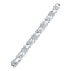 Chalk Stream Open Platinum Diamond Bracelet